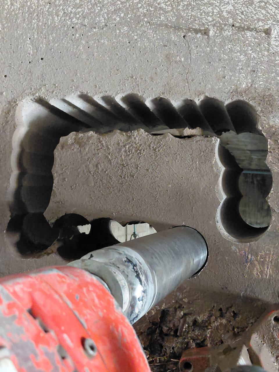 Perforación en concreto